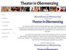 Tablet Screenshot of bauerntheaterobermenzing.de